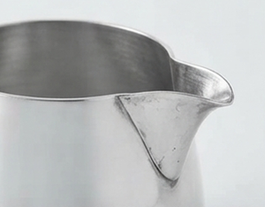 Ensemble de 2 pots à sucre et à crème en acier inoxydable, finition polie miroir, design minimaliste, forme ronde, résistant à la rouille, ustensiles de cuisine - Product Image 2