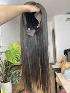 วิกผมแท้แบบมีลูกไม้ด้านหน้าขนาด13X6 5x5วิกผมธรรมชาติแบบตรงจากเวียดนาม - Product Image 6