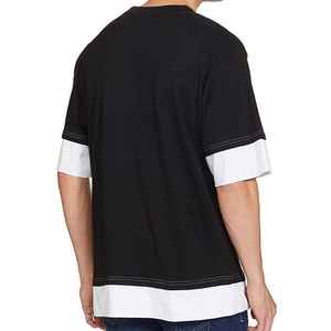 Camiseta Muy Cómoda y Transpirable de Lona, Algodón y Fibra de Bambú, de Corte Holgado con Hombros Caídos, para Hombre, de Peso Pesado y Ligera - Product Image 4