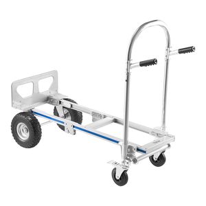 Carrello Convertibile 2-in-1 con Capacità di Carico di 450 Kg, Maniglia Antiscivolo e Ruote per Modalità a 4 Ruote, Portatile su Ruote - Product Image 1
