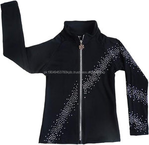 Vêtement de danse d'échauffement personnalisable unisexe pour adultes 2025, qualité supérieure, veste d'équipe de danse de cheerleading en nylon/polyester - Product Image 1