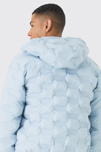 Chaqueta Acolchada Gruesa para Hombre, de Invierno, Rellena de Algodón, Resistente al Viento, de Secado Rápido, Transpirable, Diseño Casual con Parches, Estilo Urbano, Corte Regular - Product Image 3