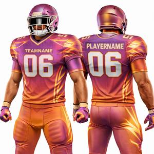 Uniforme de Fútbol Americano Fresh Drop, Diseño Moderno 2026, Sublimación en Degradado, Uniforme de Fútbol Americano para Club Universitario - Product Image 6