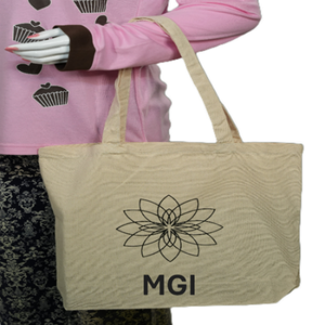Heavy-Duty <b>Medium</b> Custom Embroidery Animal Prints Cotton Canvas Tote <b>Handbag</b> Women Beach Shopping Eco-Friendly Reusable Open - Product Image 5
