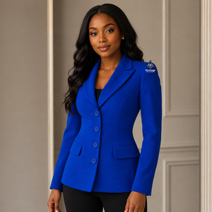 Blazer de bureau pour femme, tenue maçonnique héritage, vêtements grecs, fraternité Delta Sigma, luxe, coupe ajustée, élégant, respirant - Product Image 3