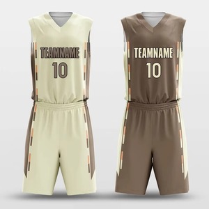 ชุดบาสเก็ตบอลดีไซน์ล่าสุด แห้งเร็ว ชุดเสื้อบาสเก็ตบอลดีไซน์ใหม่ล่าสุด แบบสวมใส่ได้สองด้าน สำหรับผู้ชาย - Product Image 3