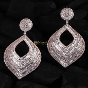 Radiant Cut Fashion Drop Earrings - Product Image 1