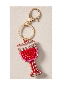 Customize Design Beaded Keychain Fine Bead Keyrings for Bag Promotional Keychains Good Quality - Product Image 5