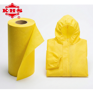 Chemical Resistant Yellow PE <b>Laminated</b> Fabric Anti-Static for Oil Gas Industry Suits - Product Image 1