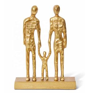 Nouvel Arrivage Design Moderne Amitié Sculpture En Aluminium Métal Ornement Décoratif Figurine En Gros Prix Métal Artisanat - Product Image 2