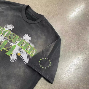 Camiseta Deportiva Extra Grande de Diseño Personalizado para Hombre, 100% Algodón, Hombros Caídos, Logotipo Personalizado, Lisa, Verano, Transpirable, de Alta Calidad - Product Image 5