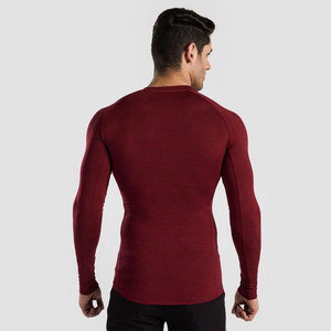 T-shirt de course à compression athlétique pour homme, coupe ajustée, polyester, séchage rapide, pour la gym, le sport et l'entraînement physique - Product Image 3