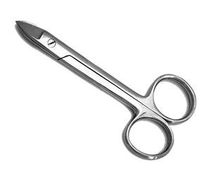 เครื่องมือผ่าตัดทางทันตกรรมคุณภาพสูง RSI OEM สแตนเลสสตีล รุ่น Crown Scissor ขนาด 4.5 นิ้ว แบบตรงและแบบโค้ง สำหรับใช้ในโรงพยาบาล - Product Image 6