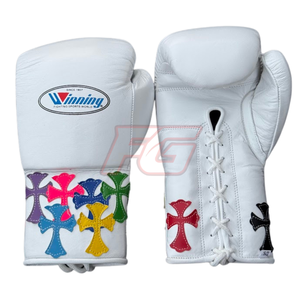 ชุดนวมชกมวย MMA หนังวัวแท้ แบบผูกเชือก กันลื่น ยืดหยุ่น ระบายอากาศได้ดี ปรับแต่งได้ คุณภาพสูง สำหรับผู้ใหญ่ ฝึกศิลปะการต่อสู้ - Product Image 3