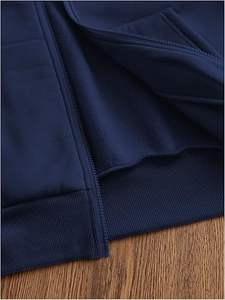 Sweat à capuche unisexe en molleton Y2K avec fermeture éclair, 100 % coton, broderie graphique lettres, manches longues, style streetwear - Product Image 5