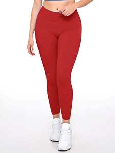 Leggings de yoga pour femmes aux couleurs personnalisées, taille élastique, respirants, séchage rapide, vêtements de fitness de haute qualité OEM - Product Image 6