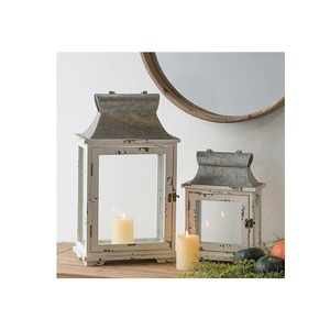 Farol de Madera Rústico Decorativo con Paneles de Vidrio y Asa de Cuerda para Bodas, Fiestas y Decoración del Hogar - Product Image 5