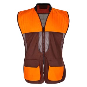 Chaleco de Caza Multibolsillos para Hombre, Color Naranja Camuflaje, Reversible, Sin Mangas, para Pesca, Senderismo y Camping al Aire Libre - Product Image 1