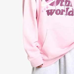Sweat-shirt à capuche pour femme de haute qualité, personnalisable, respirant, doux, taille plus, avec logo brodé, pour l'hiver/l'automne - Product Image 6