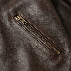 แจ็คเก็ตหนังแท้สำหรับขี่มอเตอร์ไซค์คุณภาพดีที่สุดสำหรับผู้ชาย รุ่นใหม่ล่าสุดสำหรับฤดูหนาว พร้อมแผ่นป้องกันที่ถอดออกได้ สามารถสั่งทำได้ - Product Image 5