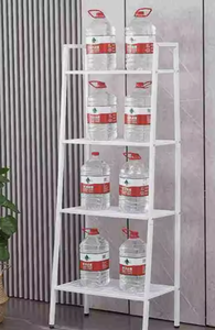 OEM/ODM Vietnam 4 Shelf Plastic Ladder Storage <b>Rack</b> Multi Purpose Kitchen Organizer Customized Color - Product Image 3