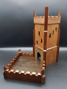 Tour à dés pliable en bois, boîte de rangement pour dés, pour jeux de table et jeux de société, vente en gros - Product Image 6