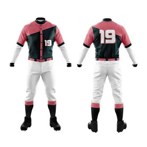 Ensemble d'uniformes de baseball imprimés numériquement 100 % polyester respirant anti-UV séchage rapide évacuation de l'humidité tenue d'entraînement logo personnalisé - Product Image 4