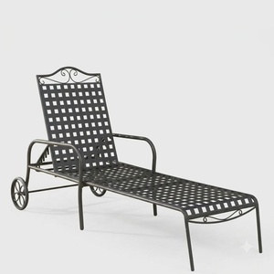 Weatherproof Powder Coated Wrought Iron European Design KHP Park <b>Bench</b> Custom Hand Forged <b>Metal</b> <b>Garden</b> Long Chair 2-Seater - Product Image 1