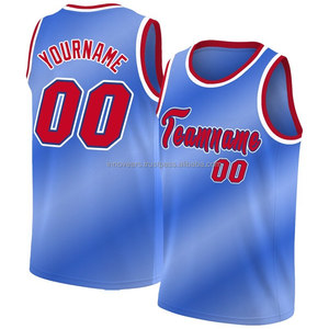 เสื้อบาสเก็ตบอลปักโลโก้ตามสั่ง ระบายอากาศ แห้งเร็ว ต้านเชื้อแบคทีเรีย ผ้าโพลีเอสเตอร์พิมพ์ลายแบบซับลิเมชั่น - Product Image 1