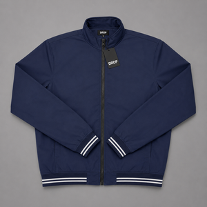 Chaqueta Bomber Ligera para Hombre al por Mayor, Cortavientos con Cremallera Completa, Chaqueta Casual Estilo Universitario, OEM ODM Personalizado, Prenda Exterior Lisa en Bangladesh - Product Image 6