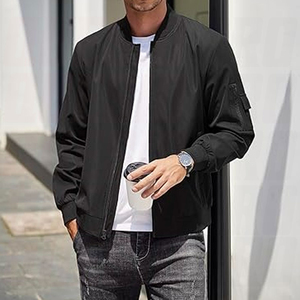 Chaqueta Bomber Varsity Unisex Personalizada, Corte Ajustado, Informal, de Poliéster/Algodón, Secado Rápido, Transpirable, Ecológica, con Cierre Frontal - Product Image 5