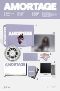JISOO MINI ALBUM AMORTAGE EXCLUSIVE EDITION CD de musique Kpop officiel original scellé avec photocards et cartes postales - Product Image 2