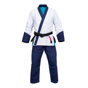 Uniforme de Judo Kimono Beige con Cinturón Negro Unisex Corte Regular Ropa de Artes Marciales de Secado Rápido Karate Gi - Product Image 5