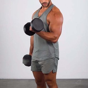 Wholesale Custom Men's Sleeveless Tank <b>Tops</b>-Quick Dry Breathable Eco-Friendly Anti-UV 100% Polyester O-Neck - Product Image 4