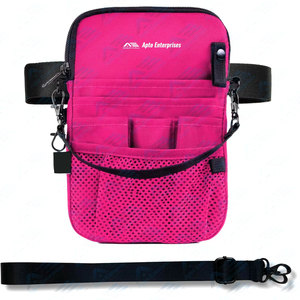 Medical Gear Pockets Tape Holder and Utility Storage for Stethoscopes Bandage Scissors Pink <b>Nurse</b> Fanny Pack - Product Image 1