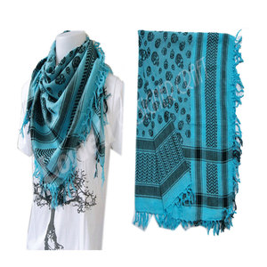 Tactical Desert Scarf Big <b>Small</b> Skull Design Summer Shemagh Scarf Lightweight Breathable Arab Wrap Head Neck Face - Product Image 1