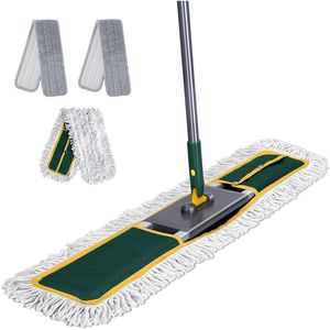 For Masthome Heavy Duty 36\" Commercial <b>Mop</b> Industrial Floor Cleaning with 60\" Long Hand 3 Reusable Dust Pads Commercial <b>Mop</b> - Product Image 1