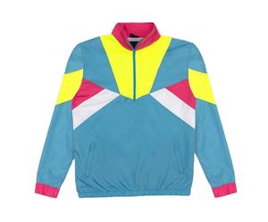 Chaqueta cortavientos de bloque de Color de talla grande, jersey de Color de retazos transpirable, chaqueta a prueba de viento de nailon para mujer con la mejor calidad - Product Image 1