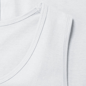 เสื้อกล้ามกีฬาผ้าคอตตอนถักแบบริบ 100% ขายส่ง สำหรับผู้ชาย คุณภาพสูง แบบไม่มีแขน สไตล์ลำลอง ปักลาย สตรีทแวร์ แห้งเร็ว - Product Image 3