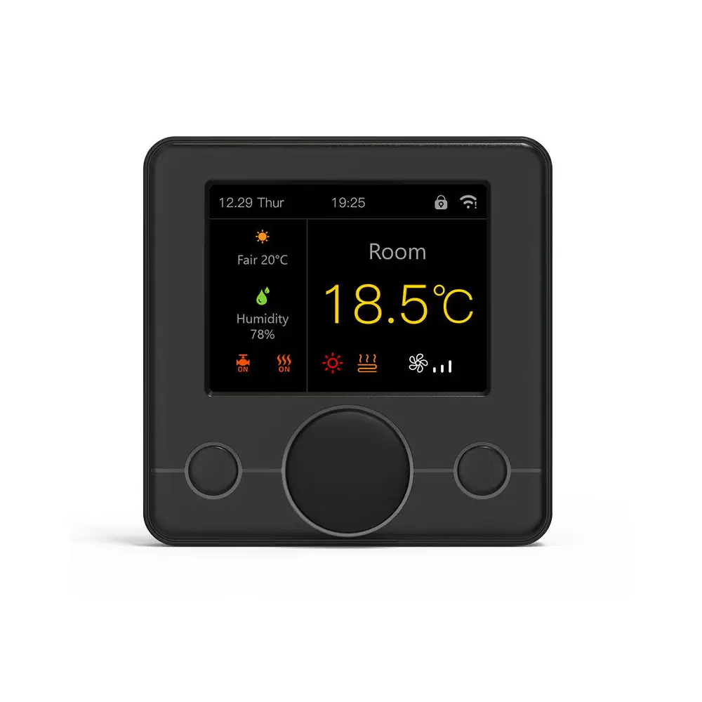 FCU Modbus Thermostat RGB Colorful Screen Thermostat