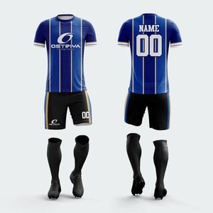 Uniforme de Fútbol de la Mejor Calidad, 100% Poliéster, Impresión por Transferencia de Calor, Manga Corta, Servicio OEM, Secado Rápido, 220g, Diseño Sólido - Product Image 6