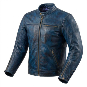 Modern Luxury Leather Jacket Trendy Mens Casual Outerwear Classic Rider Jacket <b>Genuine</b> Leather Premium Fashion Collection - Product Image 6