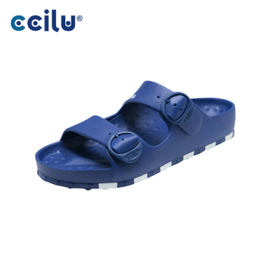 Clásico personalizado ecológico hebilla plana playa zapatilla vegana Control de olores impermeable antideslizante al aire libre sandalias Jg06 - Product Image 1