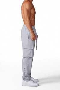 Pantalones Deportivos Grises para Hombre ONETEN, Pantalones Casuales con Cordón y Cintura Elástica, Pantalones Jogger para Otoño - Product Image 6