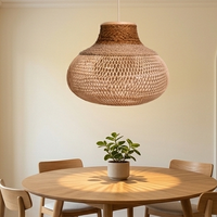 Lanterne en rotin bohème faite à la main, luminaire suspendu, tissage naturel, écologique, noir, pour hôtel, restaurant, Noël, personnalisable