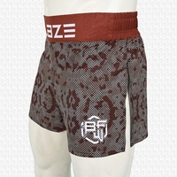 Shorts de compression personnalisés à sublimation pour MMA et Muay Thai, taille mi-haute