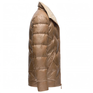 Chaqueta Deportiva para Hombre GYM Active, de Alta Calidad, Color Marrón, Transpirable, Resistente al Viento, Impermeable, de Secado Rápido, Forrada de Lana, con Cierre y Cuello Alto - Product Image 4