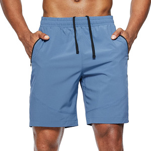 Shorts de jogging décontractés pour hommes, haute qualité, légers, en polyester et élasthanne, design personnalisé, plissés, coupe ample. - Product Image 1