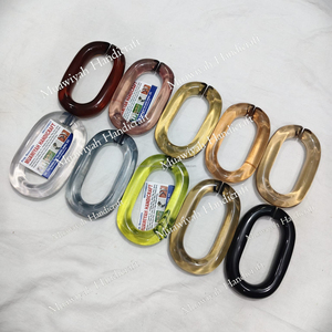 Art en résine le plus vendu : Nouveaux maillons de chaîne en résine colorés, disponibles en grande et petite taille, et personnalisables. - Product Image 6
