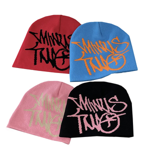 4 Gorros de Punto con Puño de Camuflaje, Gorros de Invierno al por Mayor, Gorros de Calavera de Acrílico Personalizados, Gorros Unisex con Patrón de Camuflaje Cálido - Product Image 2